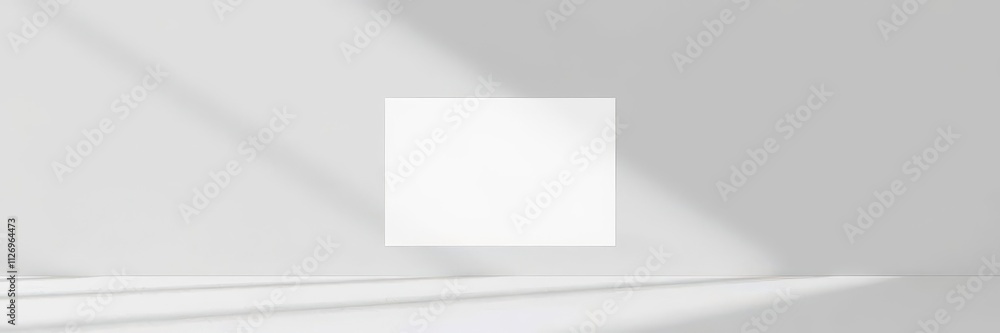 Poster vertical business card mockup featuring an editable background for easy customization and branding, 