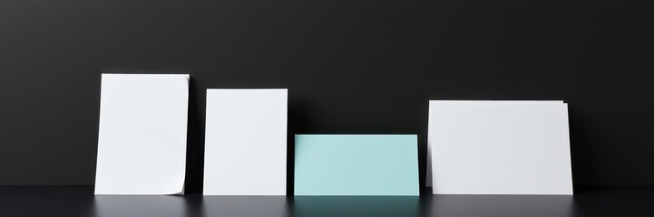 Vertical blank greeting card mockup template with space for customization and design, blank, customizable