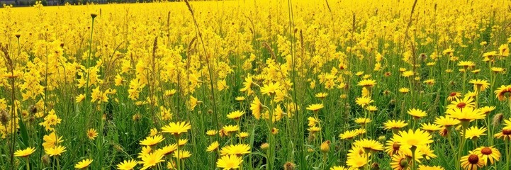 Obraz premium Vibrant daffodil flowers blooming in a sunlit field, bright, garden