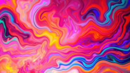 Abstract Swirling Vibrant Hues A Psychedelic Liquid Motion Background