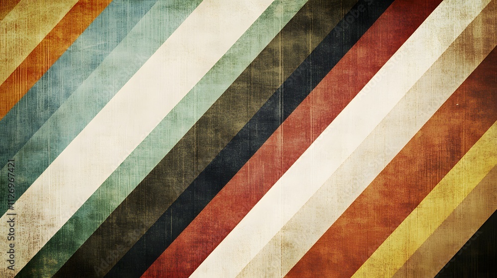 Poster Diagonal Stripes Abstract Textured Background Design