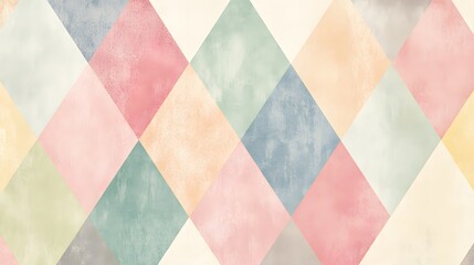 Pastel Diamond Pattern Abstract Background Design