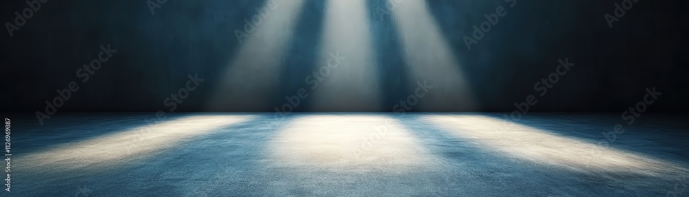 Aufkleber a serene, illuminated abstract background with soft light beams streaming across the surface.