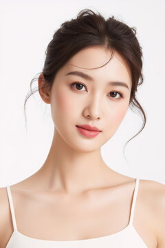 透明感溢れる若い女性のポートレート