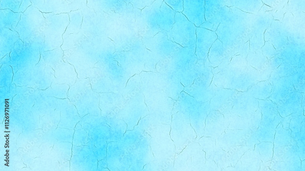 Poster light blue abstract background with subtle texture and cracked pattern