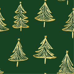 Seamless Patterns of christmas tree