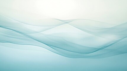 Abstract wavy blue background with smooth flowing lines and soft gradient design.