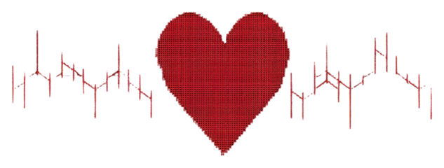 PNG A heart with heart beat EKG graph backgrounds technology blackboard.