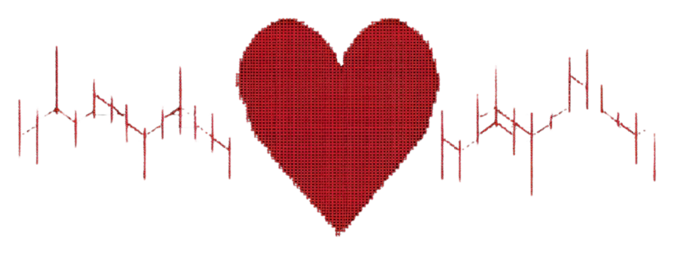 PNG A heart with heart beat EKG graph backgrounds technology blackboard.