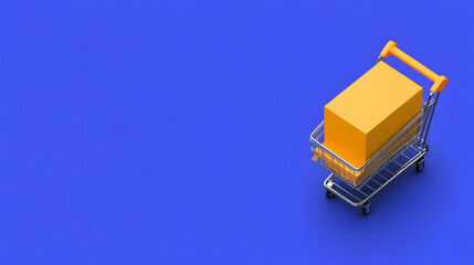 3D Shopping Cart Illustration