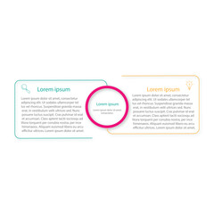 Two infographics element. Business concept with 2 options, steps or processes. data visualization. Vector illustration.