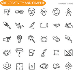 Creative Art Graphic Design Icons Inspiration, Tools, and Process