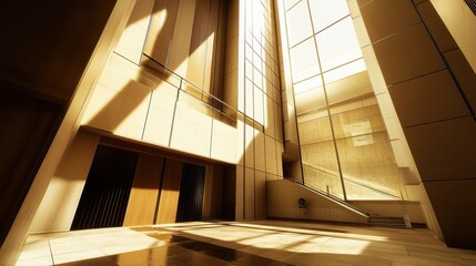 Fototapeta premium Illuminating Cathedral: Architectural Grandeur and Ethereal Light