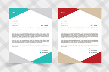 Creative and modern corporate business latter head 