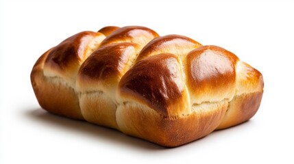 Freshly Baked Challah Bread. Generative AI