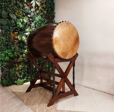 Beduk is a traditional Indonesian percussion instrument that is shaped like a drum, but is larger in size. Beduk used during the month of Ramadan.