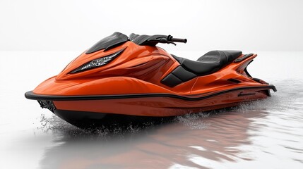 Naklejka premium Isolated High-Speed Jet Ski. Generative AI