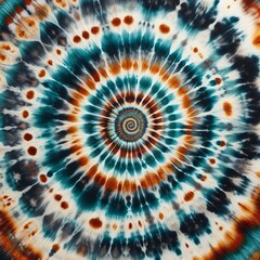 Radial tie dye patterns Concentric circles of dye mimicking whir