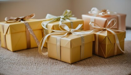 gift boxes on a table