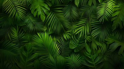 Lush Tropical Leaf Background Image