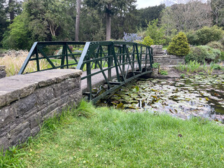 Obraz premium wooden bridge in the park