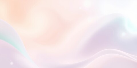 Soft Pastel Waves Dreamlike Abstract Background with Gentle Curves and Subtle Light Effects
