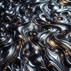 Liquid Metal Texture A shiny metallic texture that looks like li