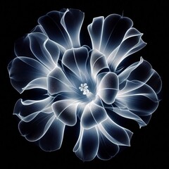 Luminogram of Flower Petals – Flower petals illuminated with l