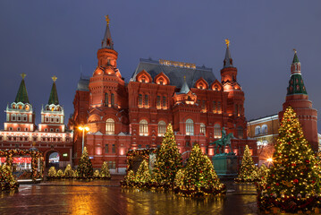 Obraz premium New Year Moscow, the festival 