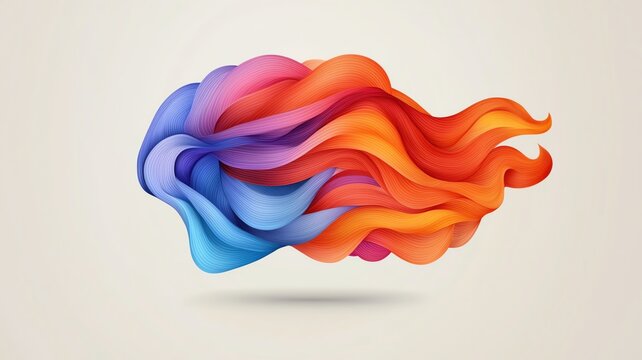 overthinking concept. Abstract depiction of emotions and thoughts entangled inside a brain, overthinking mind psychology, visualizing psychological interplay