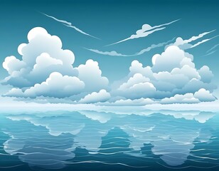 blue sky with clouds