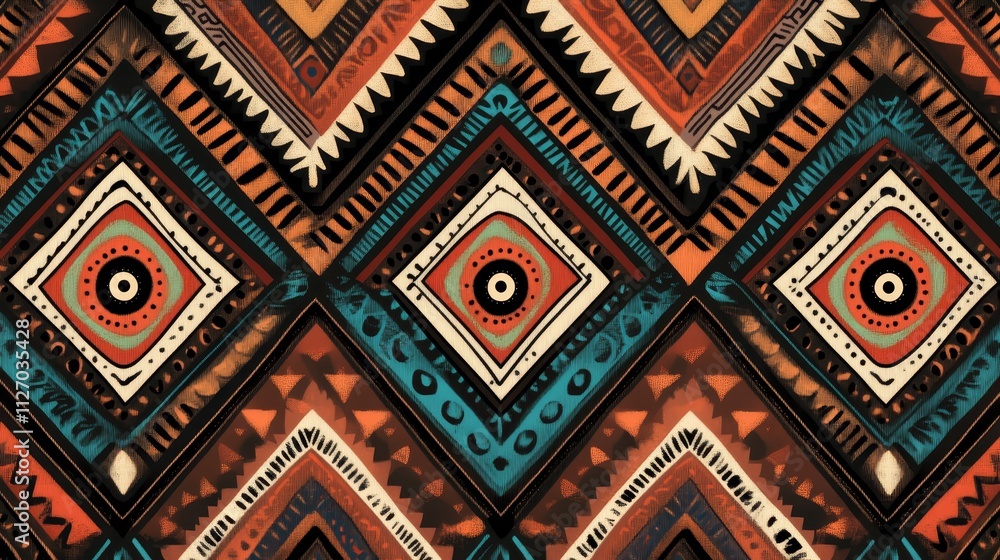 Poster mesmerizing geometric pattern, a stunning display of intertwined shapes and lines