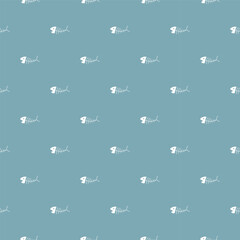 Cute Fish bones Seamless pattern. Cartoon Fish skeleton, background. Vector Illustration.