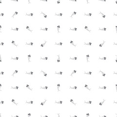 Cute Fish bones Seamless pattern. Cartoon Fish skeleton, background. Vector Illustration.