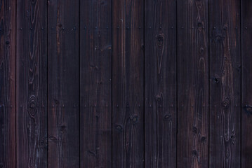 Fototapeta premium Wood wall for seamless dark wood black wooden lumber background and texture.