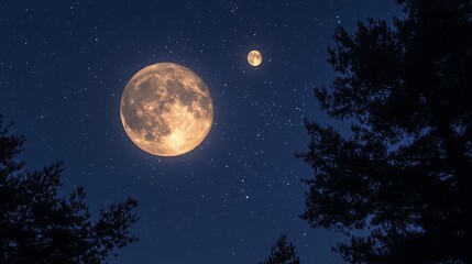 Fototapeta premium Celestial Bodies Entwined