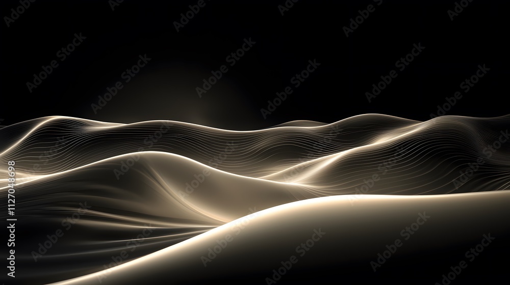 Aufkleber A minimalist gradient ripple effect transitioning seamlessly across the entire design, glowing softly against a neutral background.