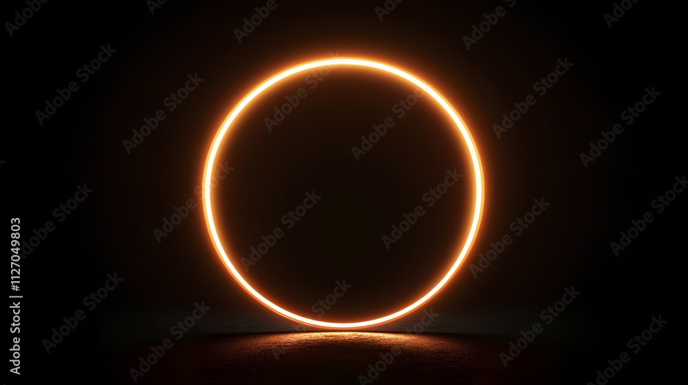 Fototapete minimalist glowing arcs arranged symmetrically to create a smooth seamless texture.