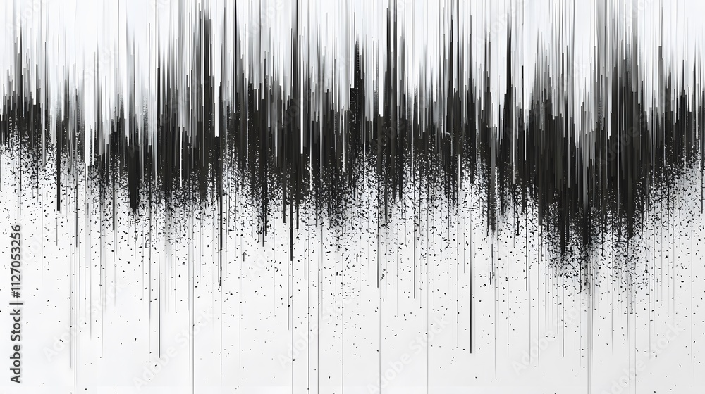 Poster A subtle grid of small, evenly spaced numbers transitioning from sharp black to soft gray tones. White background. No shadow