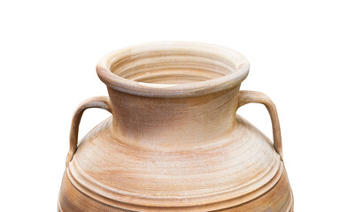 greek clay jugs isolated
