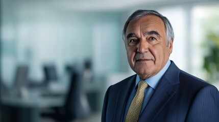 Fototapeta premium Senior Executive Leader Portrait in Modern Office Environment