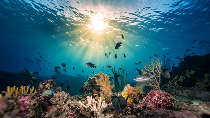 coral reef and fishes © MST. THAMIN BEGUM