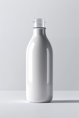 Blank White Bottle Mockup