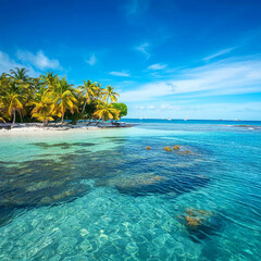 tropical island in the maldives