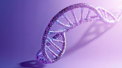 Obraz premium The Intricate Beauty of the DNA Double Helix: A 3D Render of Genetic Code