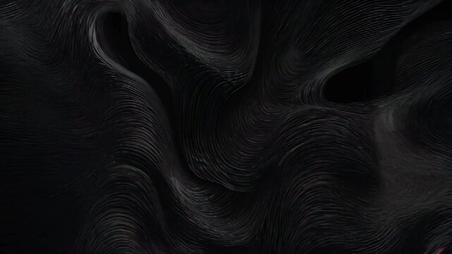 Black abstract background design. Modern wavy line pattern (guilloche curves) in monochrome colors. Premium stripe texture, 4k High-Quality Wallpaper Background Animation Video