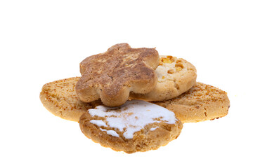 Fototapeta premium spanish shortbread cookies isolated