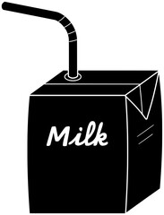 milk illustration drink silhouette box logo dairy icon healthy outline product breakfast beverage food fresh cow calcium protein container shape men vector graphic background