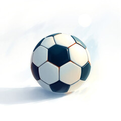 Naklejka premium Soccer ball, Football, isolated on white background, full depth of field