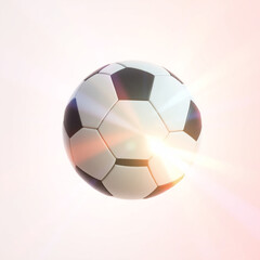 Obraz premium Soccer ball, Football, isolated on white background, full depth of field